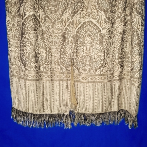 Dressbarn 100% Rayon Tapestry Skirt - Picture 3 of 12